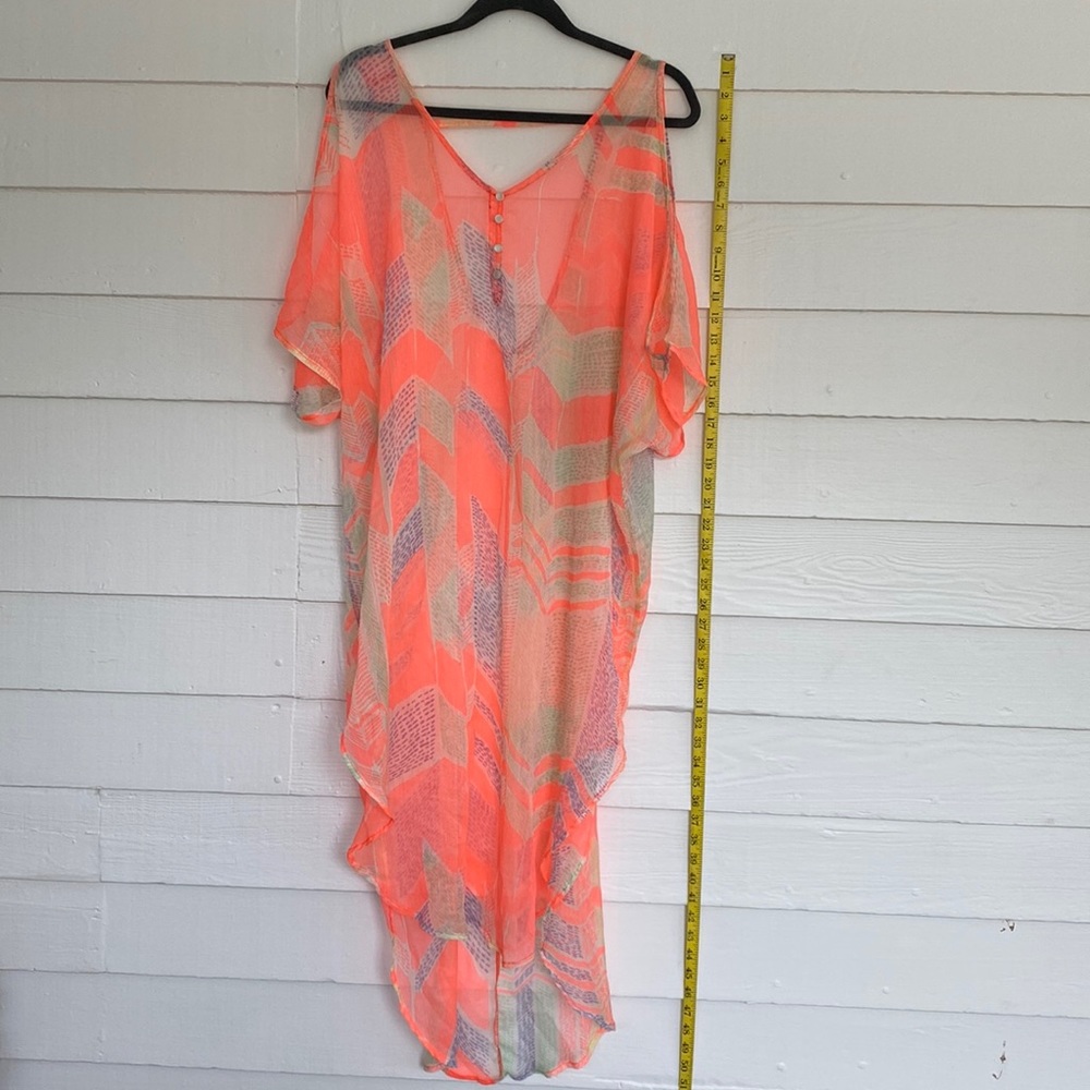 Bright colored coverup